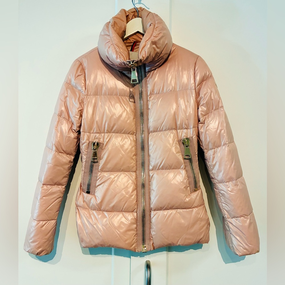 Moncler Size 1 Small Down Jacket Rose Gold Pink - Excellent Condition
